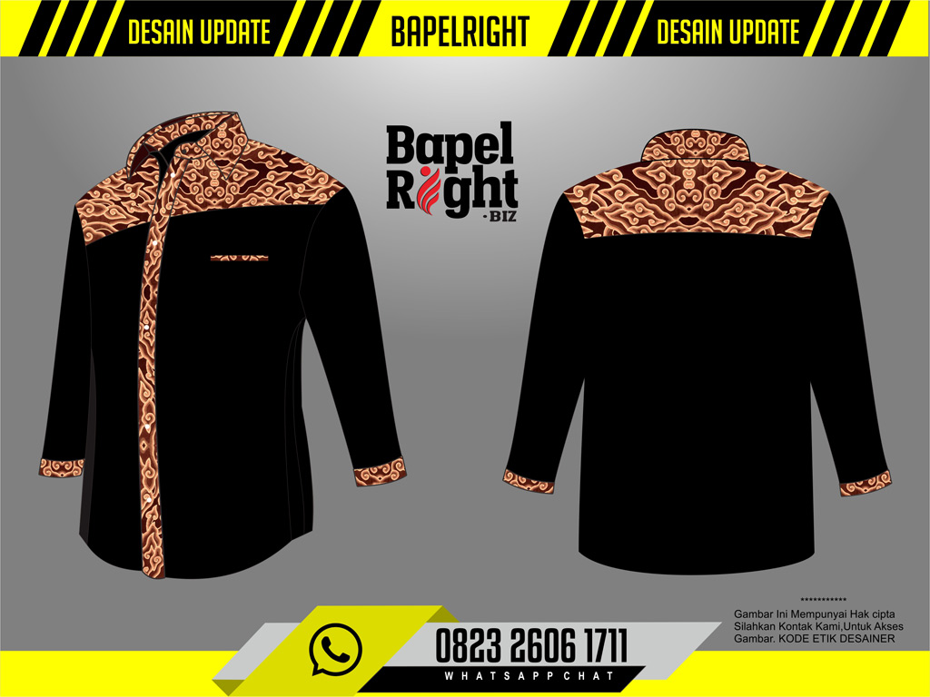 Desain Baju Angkatan Kuliah Kombinasi Batik