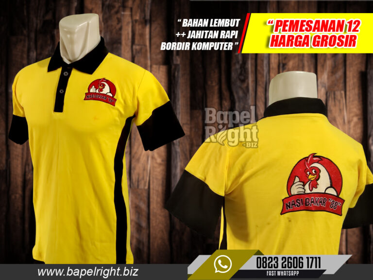 Desain Kaos Polo Kombinasi