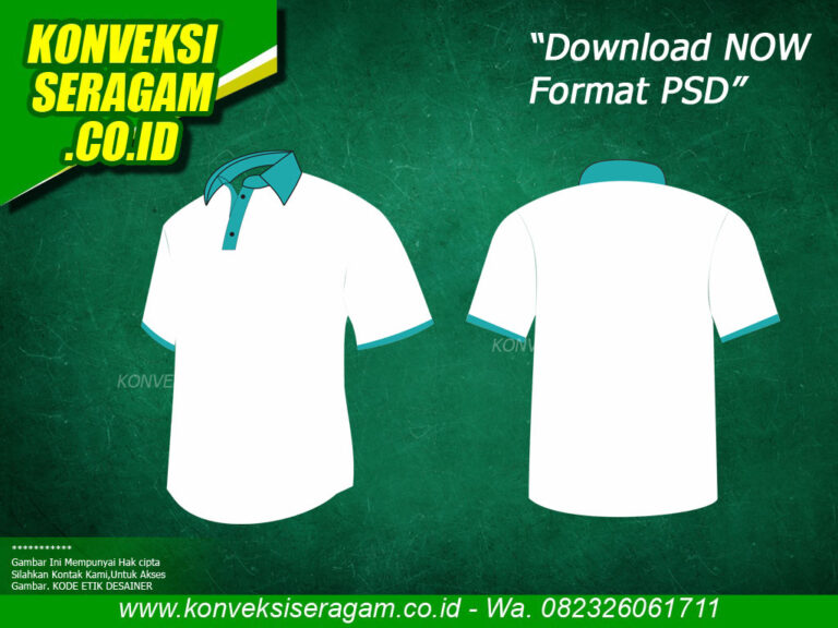 Kaos Putih Polos Depan Belakang Psd