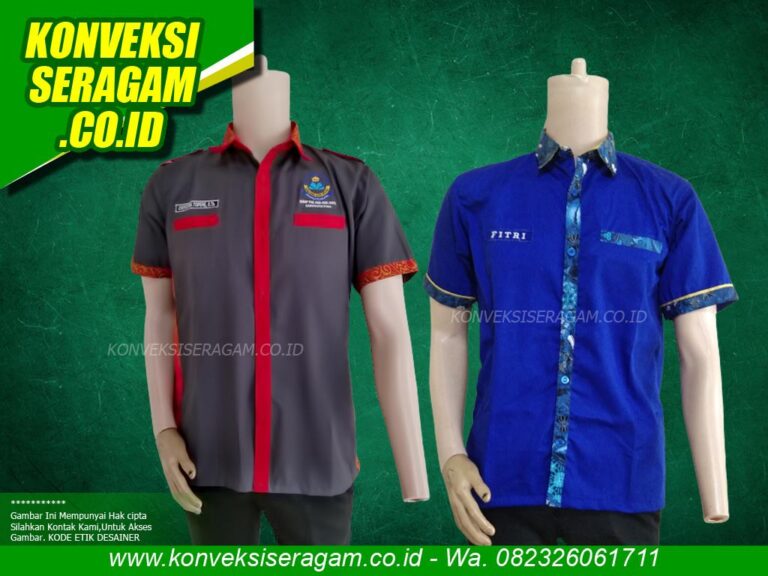 Model Baju Batik Kombinasi