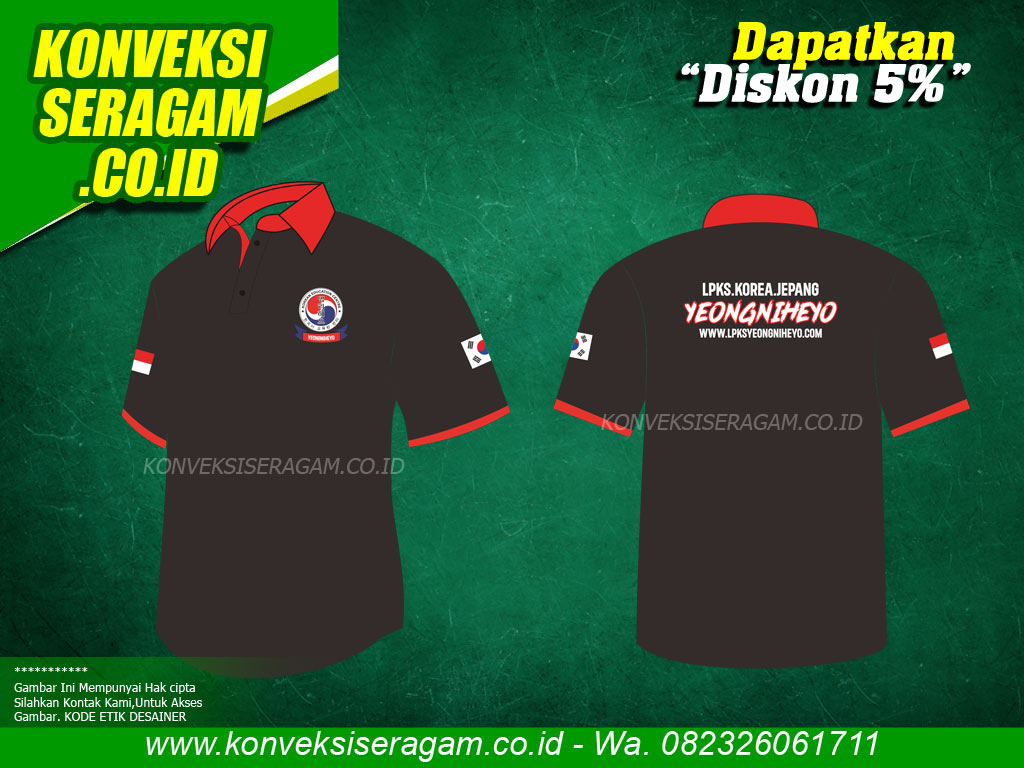 Desain Kaos Polo Coreldraw