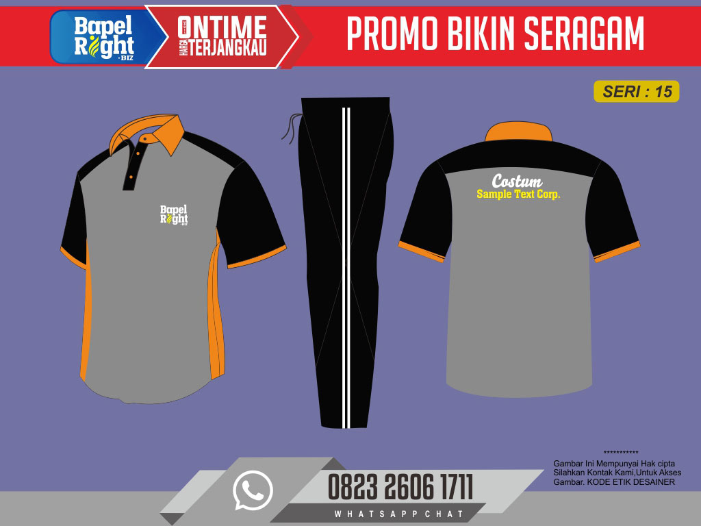 Desain Baju Olahraga Sekolah