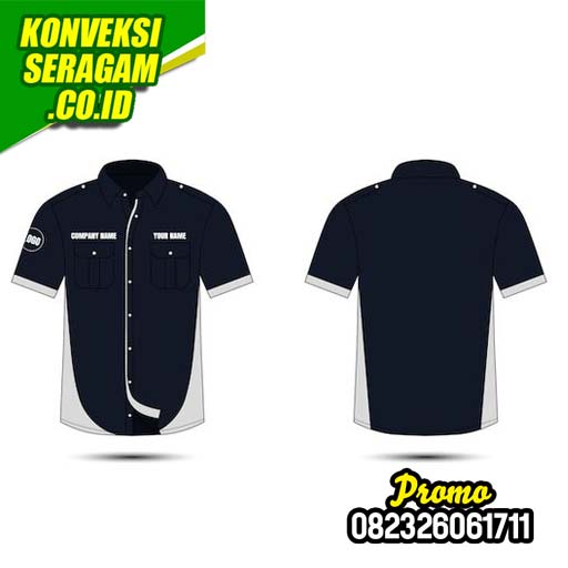 Desain Hem Polos Depan Belakang